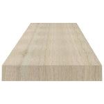 ZNTS Floating Wall Shelves 4 pcs Oak 120x23.5x3.8 cm MDF 323885