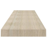 ZNTS Floating Wall Shelves 4 pcs Oak 120x23.5x3.8 cm MDF 323885