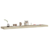 ZNTS Floating Wall Shelves 4 pcs Oak 120x23.5x3.8 cm MDF 323885