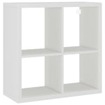 ZNTS Wall Cube Shelf White 69.5x29.5x69.5 cm MDF 323940