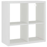 ZNTS Wall Cube Shelf White 69.5x29.5x69.5 cm MDF 323940