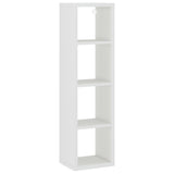 ZNTS Wall Cube Shelf White 37x29.5x134.5 cm MDF 323943