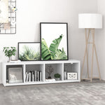 ZNTS Wall Cube Shelf White 37x29.5x134.5 cm MDF 323943