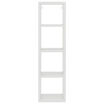 ZNTS Wall Cube Shelf White 37x29.5x134.5 cm MDF 323943