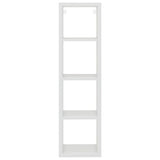 ZNTS Wall Cube Shelf White 37x29.5x134.5 cm MDF 323943