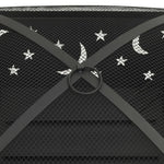 ZNTS Fire Pit with Poker 62 cm XXL Steel 311893