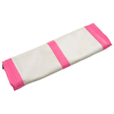 ZNTS Inflatable Gymnastics Mat with Pump 600x100x15 cm PVC Pink 92667