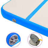 ZNTS Inflatable Gymnastics Mat with Pump 300x100x20 cm PVC Blue 92677