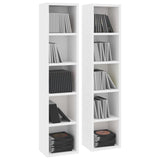 ZNTS CD Cabinets 2 pcs White 21x16x93.5 cm Engineered Wood 802696
