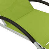 ZNTS Sun Lounger with Pillow Textilene Green 310532