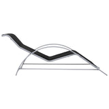 ZNTS Sun Loungers 2 pcs with Table Aluminium Black 310534