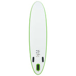 ZNTS Inflatable Stand Up Paddle Board Set Green and White 92733