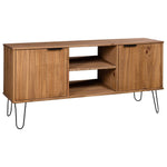 ZNTS TV Cabinet New York Light Wood Solid Pine Wood 321144