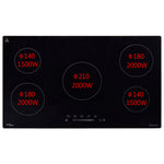 ZNTS Built-in Induction Hob Touch Control Glass 2000 W 86 cm 51435