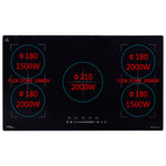 ZNTS Built-in Flexizone Induction Hob Touch Control 3000 W 86 cm 51436