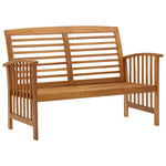 ZNTS Garden Bench 119 cm Solid Acacia Wood 310259