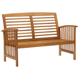 ZNTS Garden Bench 119 cm Solid Acacia Wood 310259