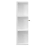 ZNTS Bathroom Mirror Cabinet White 66x17x63 cm MDF 323601