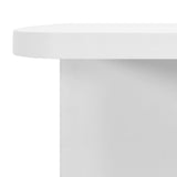 ZNTS Bathroom Mirror Cabinet White 66x17x63 cm MDF 323601
