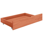 ZNTS Bed Drawers 2 pcs Honey Brown Solid Pine Wood 321987