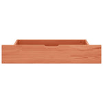 ZNTS Bed Drawers 2 pcs Honey Brown Solid Pine Wood 321987