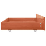 ZNTS Bed Drawers 2 pcs Honey Brown Solid Pine Wood 321987