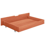 ZNTS Bed Drawers 2 pcs Honey Brown Solid Pine Wood 321987
