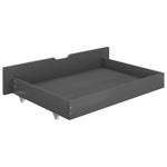 ZNTS Bed Drawers 2 pcs Dark Grey Solid Pine Wood 321990