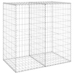 ZNTS Gabion Wall with Covers Galvanised Steel 100x60x100 cm 147813