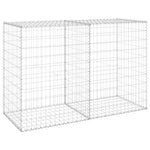 ZNTS Gabion Wall with Covers Galvanised Steel 150x60x100 cm 147814