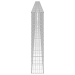 ZNTS Gabion Wall with Covers Galvanised Steel 900x30x150 cm 147818