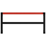 ZNTS Work Bench Frame Metal 120x57x79 cm Black and Red 147928