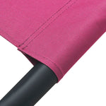 ZNTS Outdoor Lounge Bed with Canopy Pink 313528
