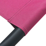 ZNTS Outdoor Lounge Bed with Canopy Pink 313528