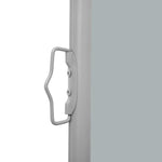 ZNTS Patio Retractable Side Awning 140x600 cm Grey 313373