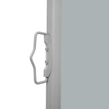 ZNTS Patio Retractable Side Awning 140x600 cm Grey 313373