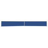ZNTS Patio Retractable Side Awning 170x1200 cm Blue 313397