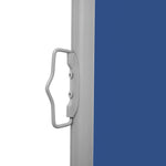ZNTS Patio Retractable Side Awning 170x1200 cm Blue 313397