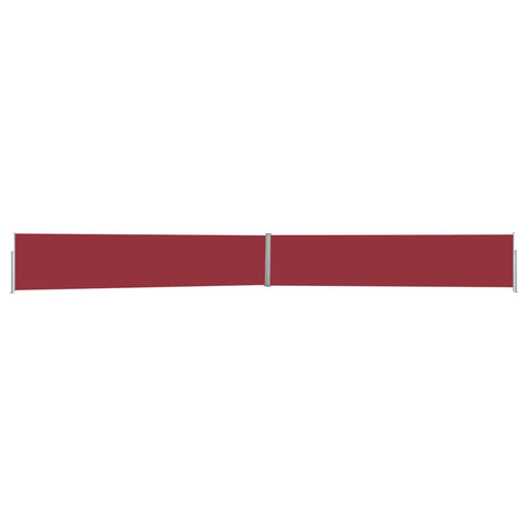ZNTS Patio Retractable Side Awning 170x1200 cm Red 313398