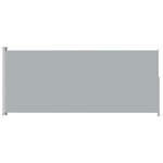 ZNTS Patio Retractable Side Awning 180x500 cm Grey 313407