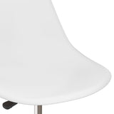 ZNTS Swivel Dining Chairs 4 pcs White PP 324180