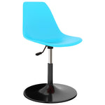 ZNTS Swivel Dining Chairs 2 pcs Blue PP 324193