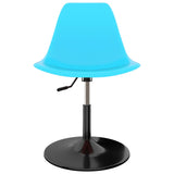 ZNTS Swivel Dining Chairs 2 pcs Blue PP 324193