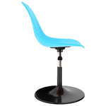 ZNTS Swivel Dining Chairs 2 pcs Blue PP 324193