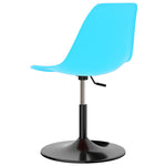 ZNTS Swivel Dining Chairs 2 pcs Blue PP 324193