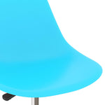 ZNTS Swivel Dining Chairs 2 pcs Blue PP 324193