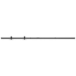 ZNTS Mini Sliding Cabinet Door Kit Carbon Steel 200 cm 148018