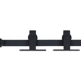 ZNTS Mini Sliding Cabinet Door Kit Carbon Steel 200 cm 148018