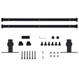 ZNTS Mini Sliding Cabinet Door Kit Carbon Steel 200 cm 148018