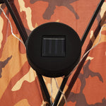 ZNTS Party Tent with LED and 4 Sidewalls 3.6x3.6x2.3 m Camouflage 93078